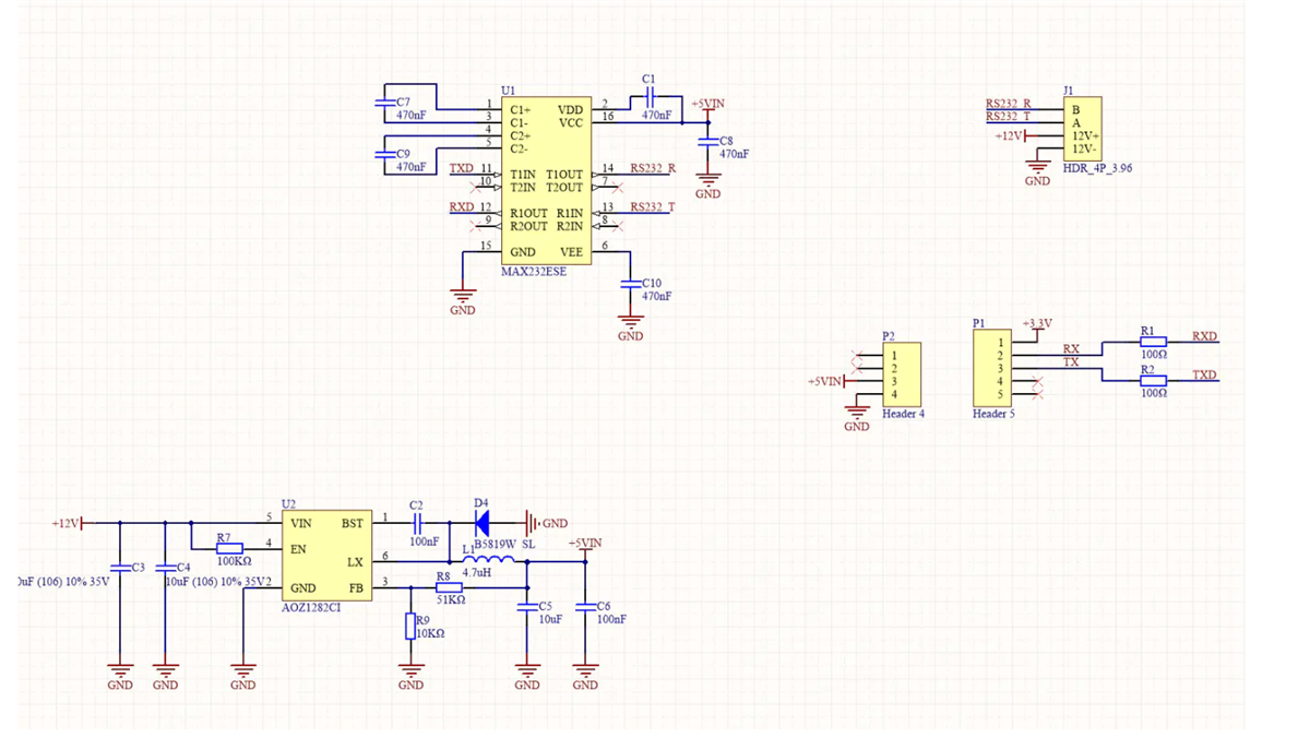Schematic - M5Stack A136 Atomic RS232 Base Module